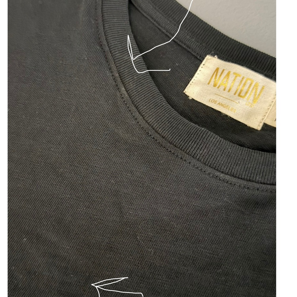 Nation LTD Oran Grommet Muscle Tee Size XS 100% Peruvian Cotton - Picture 9 of 9